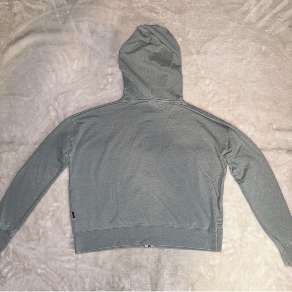RVCA Sage Green Full Zip Up Hoodie Sweatshirt Size Small - Picture 9 of 16